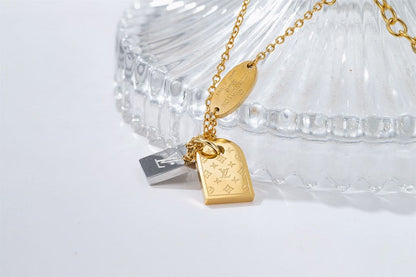 18K Louis Nanogram Necklace