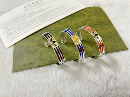 Double G x Ad Cuff Black Bracelet