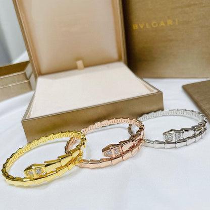 18K BV Serpenti Demi-Pav¨¦ Diamonds Bracelet