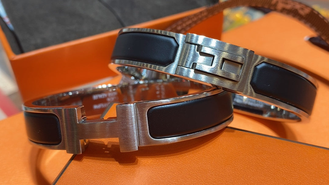 18K Jet Black H Bracelet