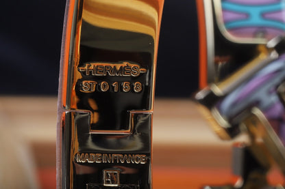 18K Clic H H Lift Black Bracelet