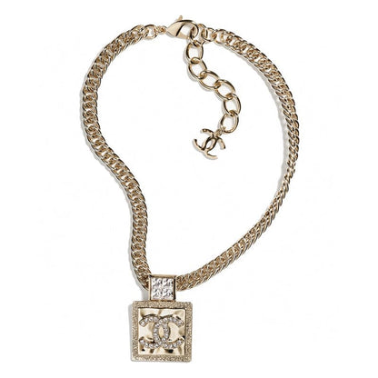 18K CHANEL Metal & Diamant¨¦s Pendant Necklace