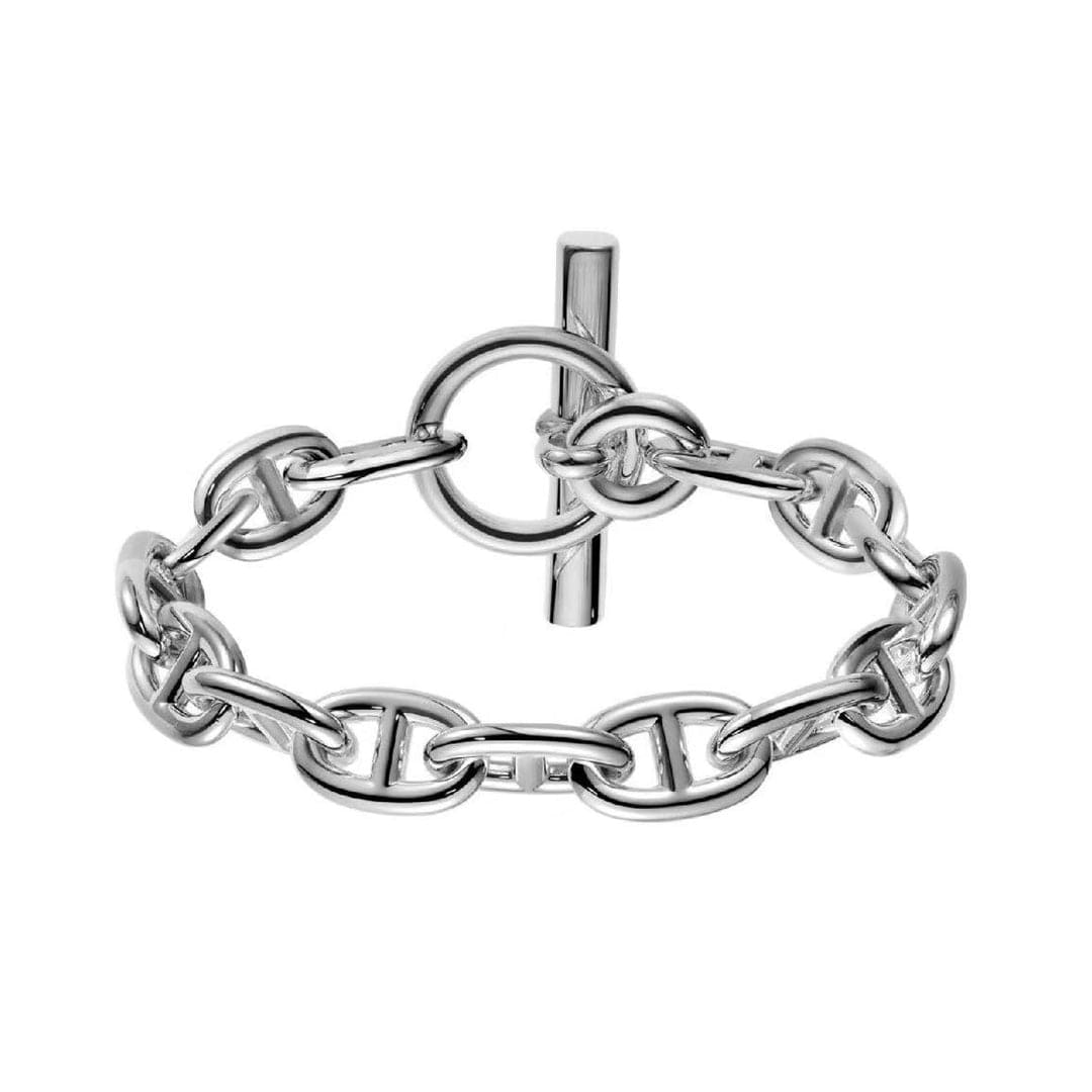 18K Hermes Cha?ne D'ancre Encha?n¨¦e Bracelet