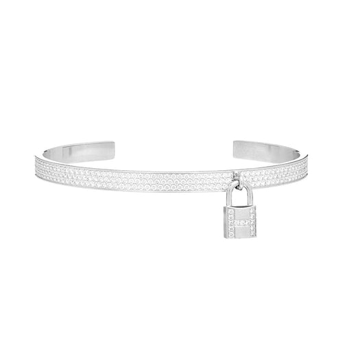 18K Kelly Clochette Diamond H Bracelet