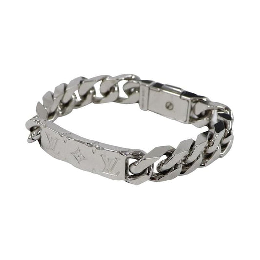 18K Louis Monogram Logo Chain Bracelet