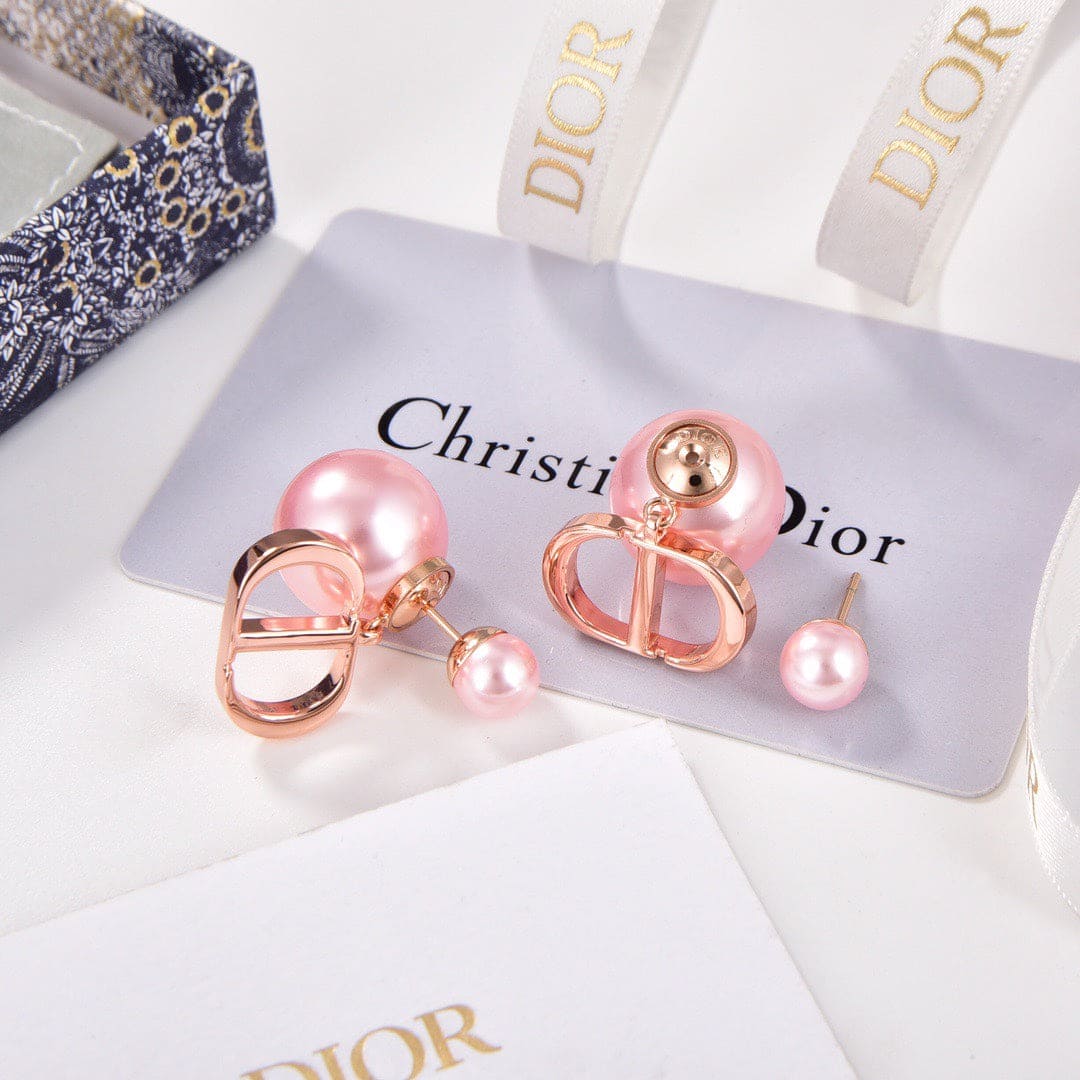 18K Tribales Pink Pearl Earrings