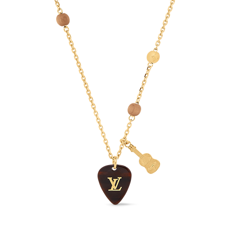 18K Louis Picks Pendant Necklace