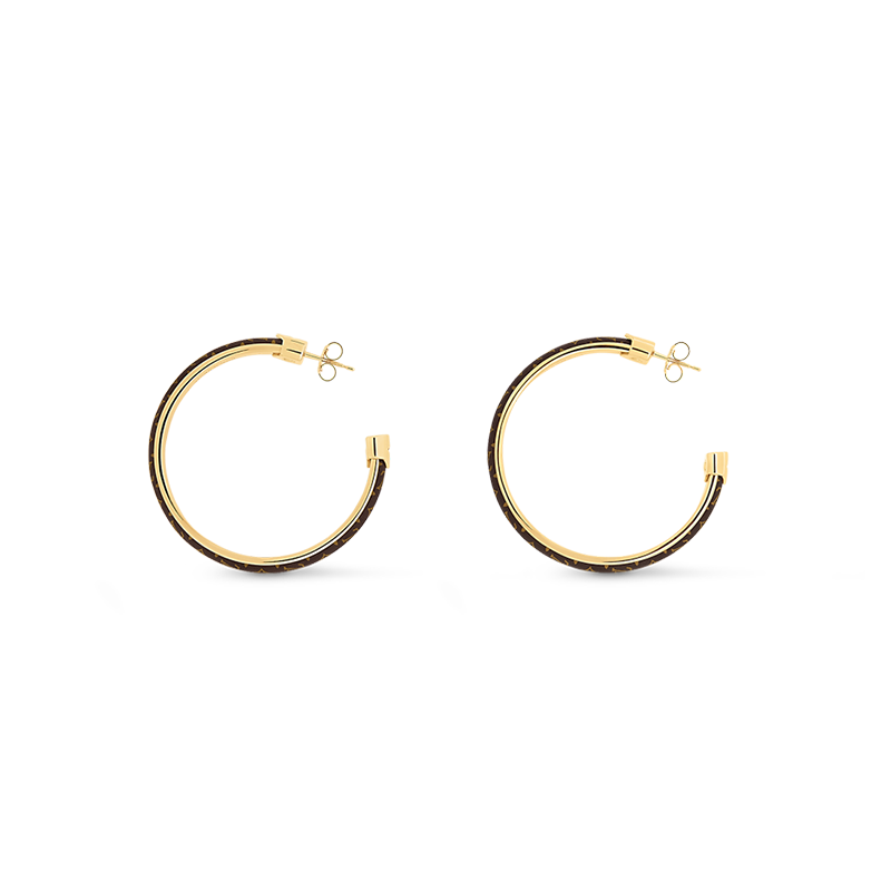 18K Louis Signature Earrings