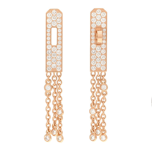 18K Her Kelly Gavroche Full Diamond Earrings