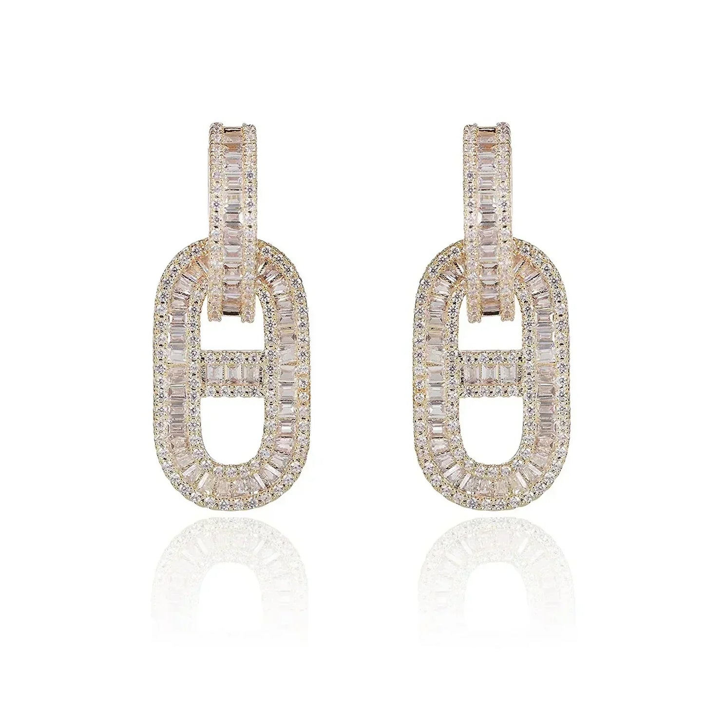 18K Diamonds H Earrings
