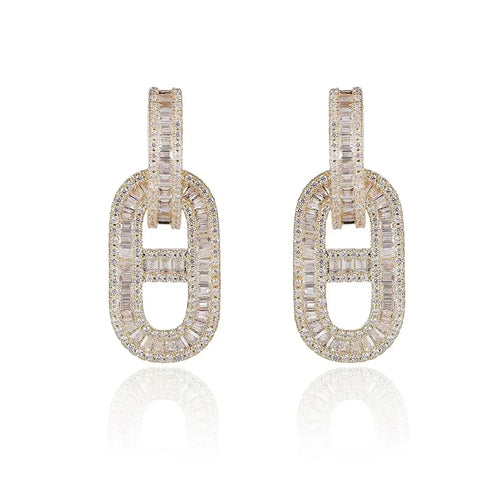 18K Diamonds H Earrings