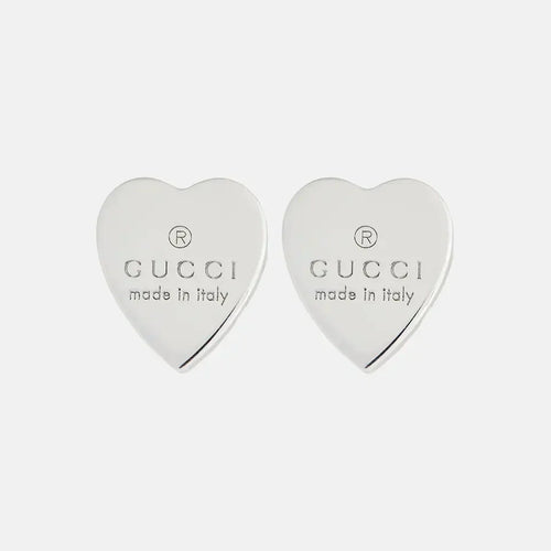 18k GUCCI Heart Earrings