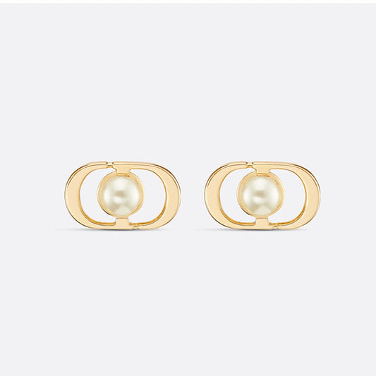 18K CD Petit Jolie Mini Stud Earrings