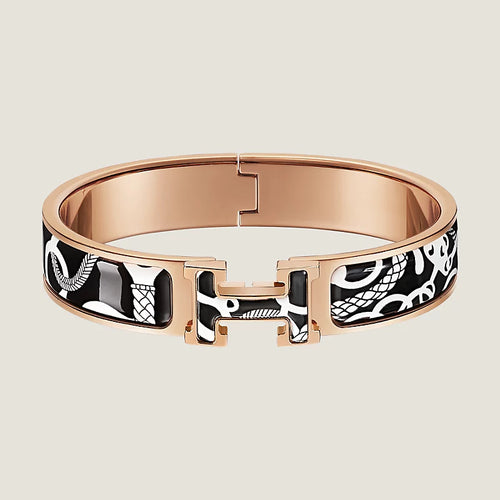 18K Clic H Panoplie Equestre Black Bracelet