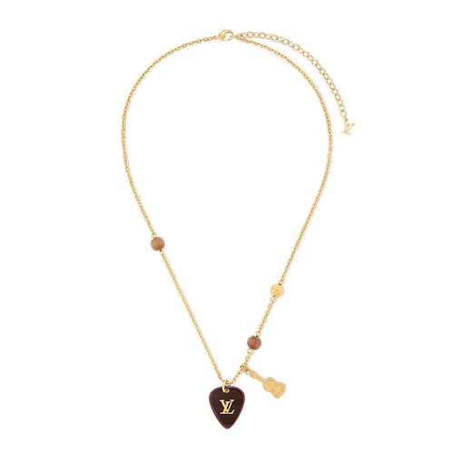 18K Louis Picks Pendant Necklace