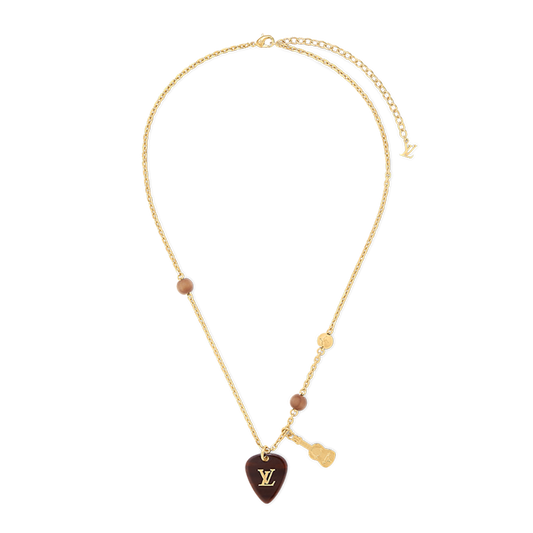 18K Louis Picks Pendant Necklace