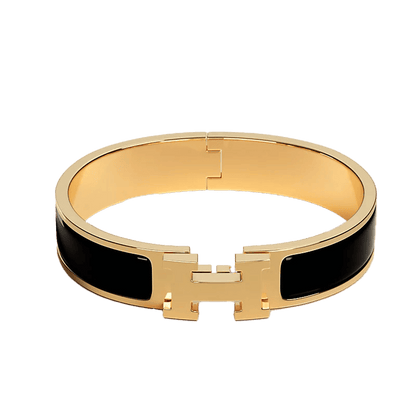 18K Clic H Black Bracelet