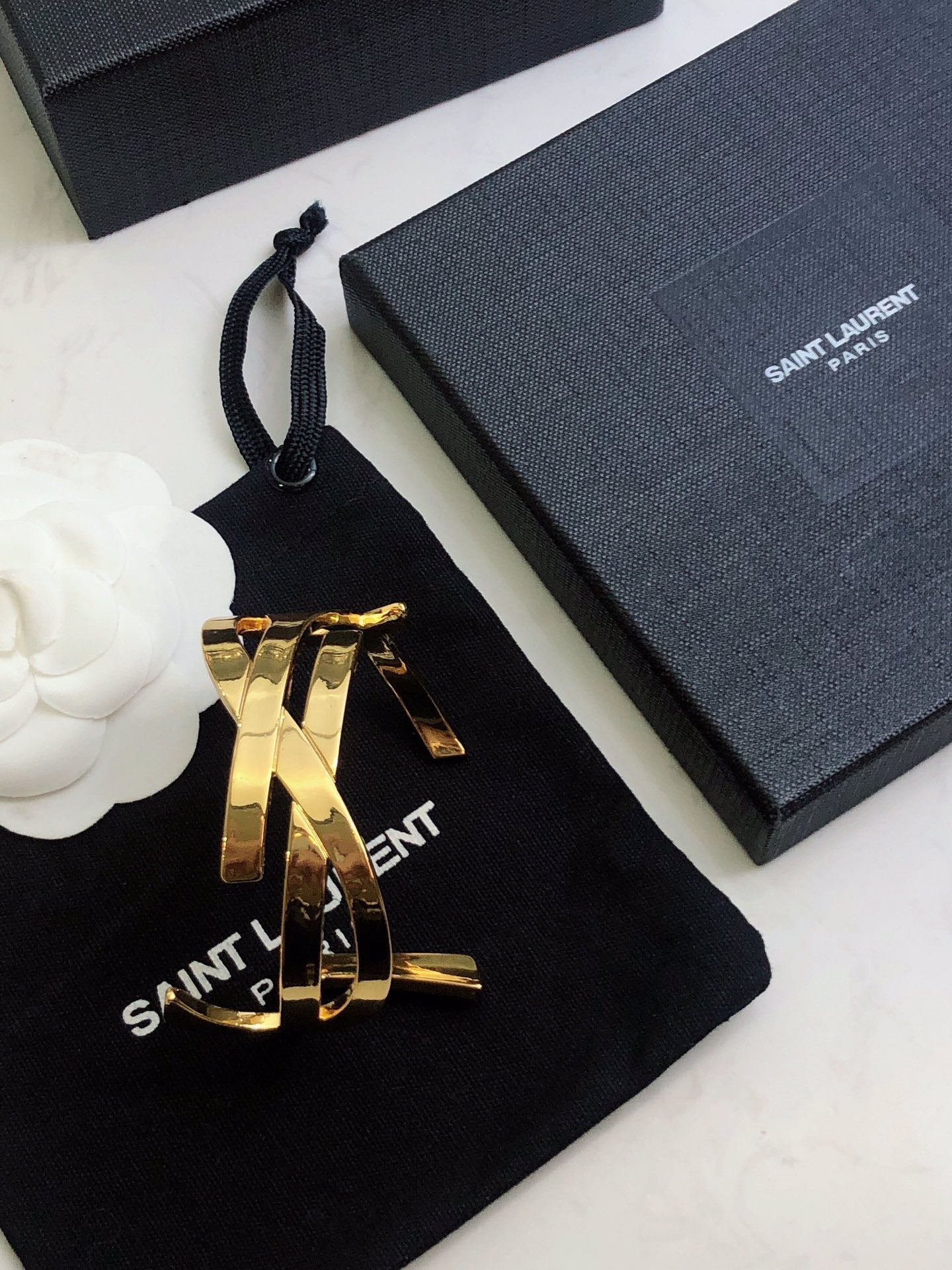 18K Saint Monogram Cuff Bracelet