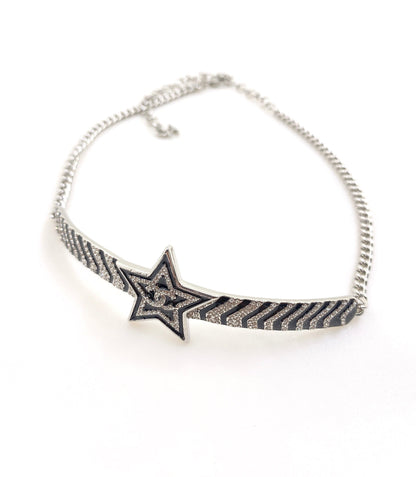 18K CC Star Diamonds Necklace