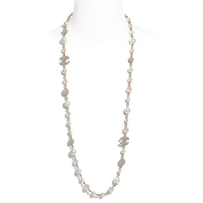 18K CC Black Pearl Diamond Necklace