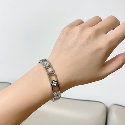 18K Louis Crystal Studded Bracelet