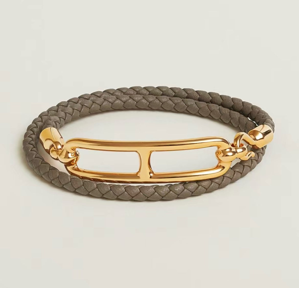 18K Roulis Double Tour Grey H Bracelet