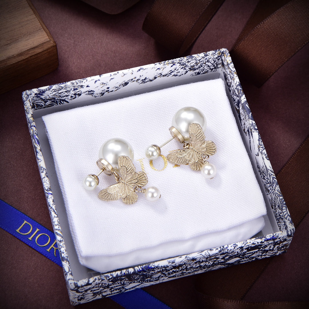 18K CD Tribales Pearl Earrings