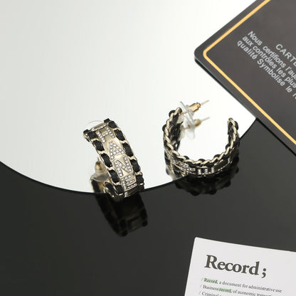 18K CC Strass Earrings