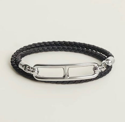 18K Roulis Double Tour Black H Bracelet