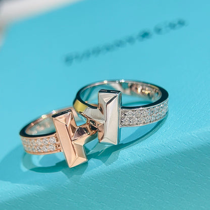 18K T Narrow Pav¨¦ Ring