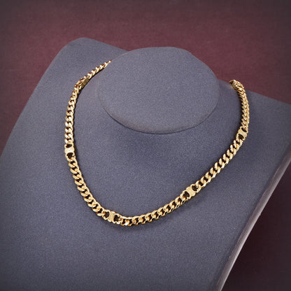 18K CD Triomphe Small Gourmette Necklace