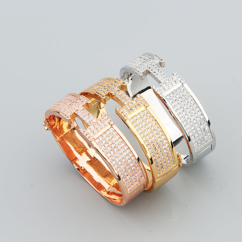 18K Clic H Diamonds Bracelet