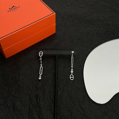 18K Chaine D'ancre Chaos H Earrings