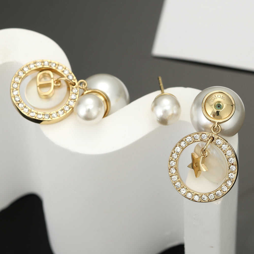 18K CD Tribales Pearl Earrings