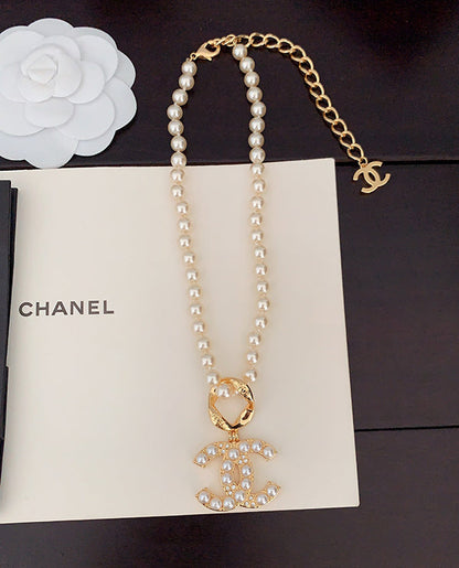 18K CC Classic Pearl Necklace