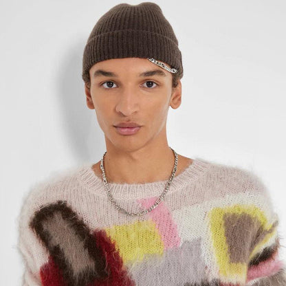 18K F Baguette Chain Necklace