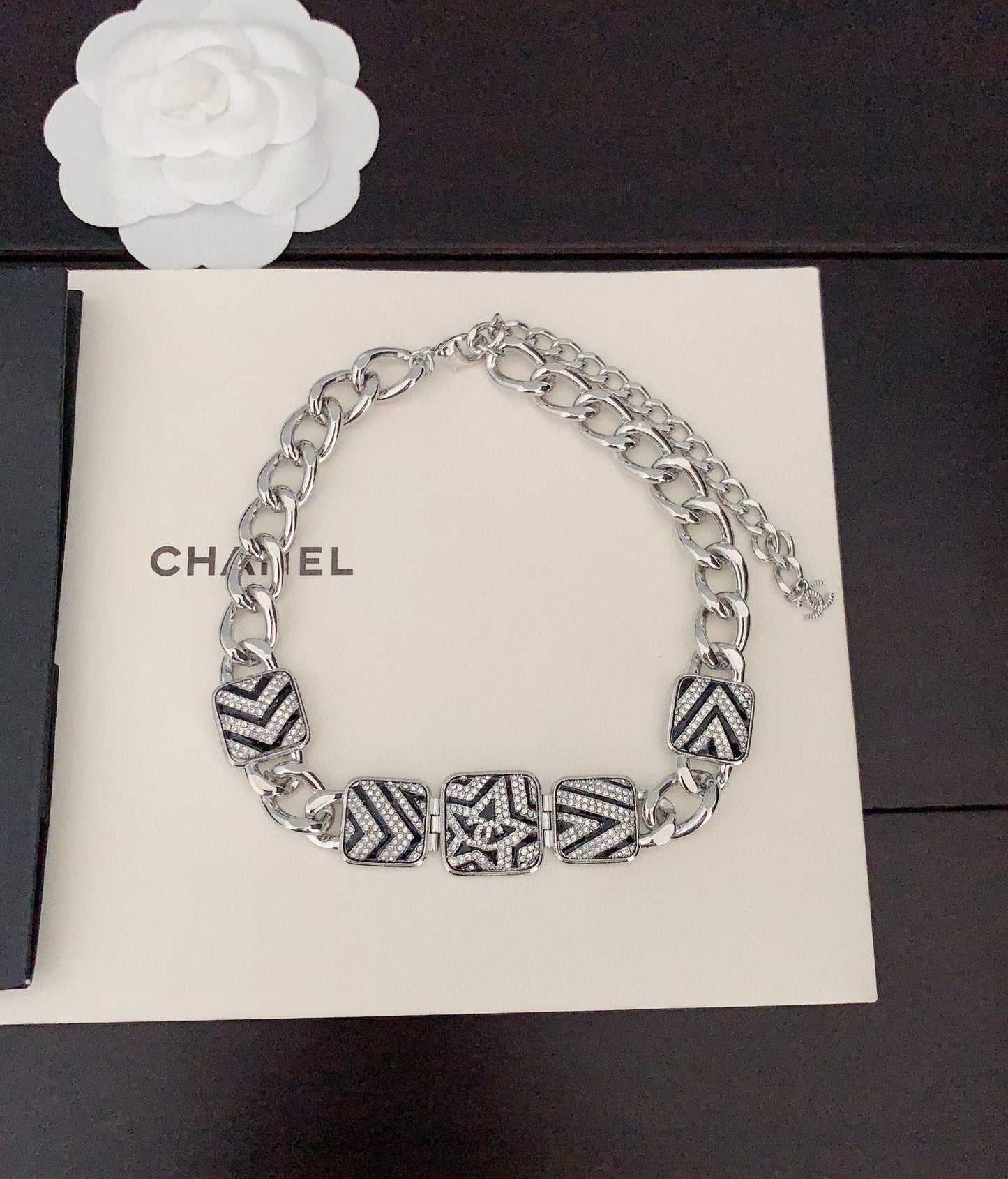 18K CC Star Diamonds Necklace