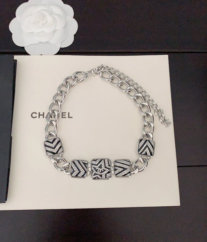 18K CC Star Diamonds Necklace