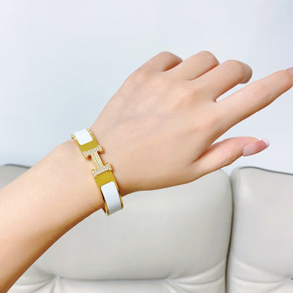 18K Clic H Diamond Bracelet