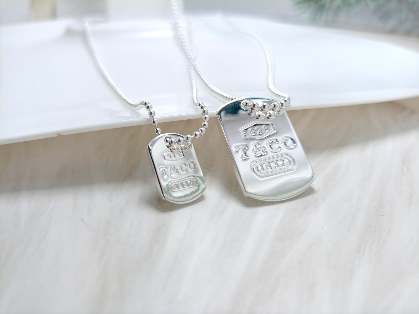 18K T 1837 Tag Pendant Necklace