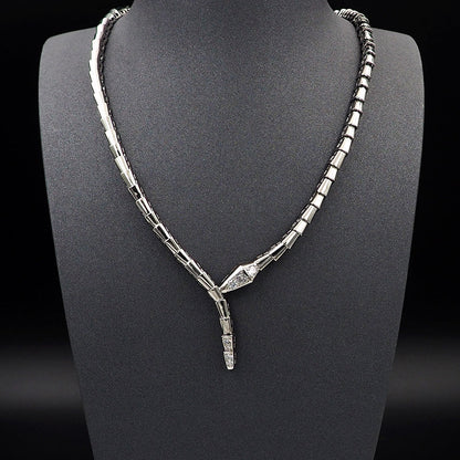 18K BV Serpenti Viper Demi-Pav¨¦ Diamonds Necklace