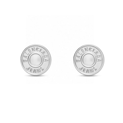 18K Balenciaga BB Cirle Earrings