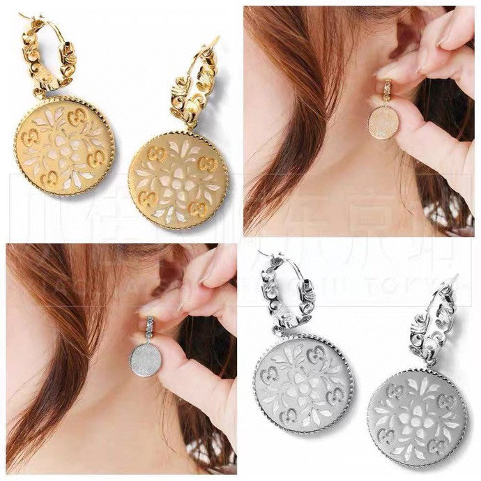 18K Double GG Icon Blooms Earrings