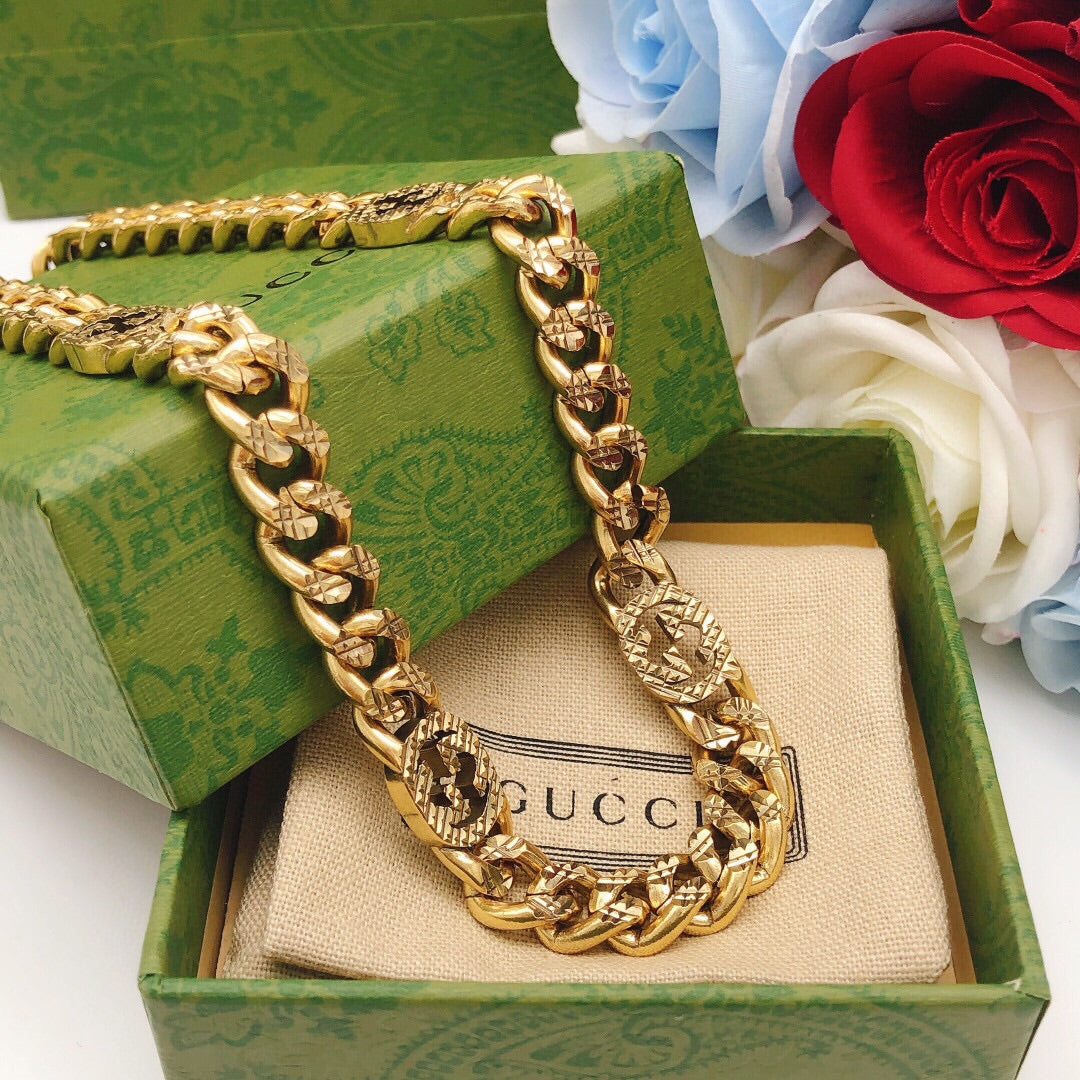 18K Double G Chain Necklace