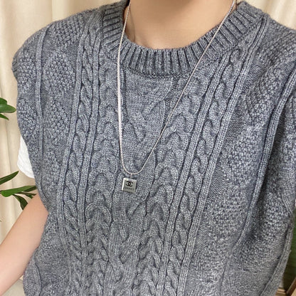 18K CC Pendant Necklace