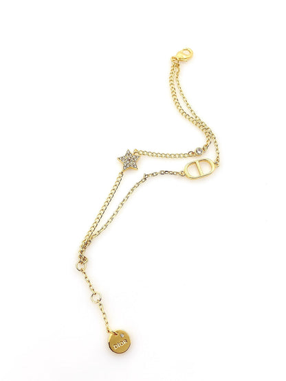 18K CD Star Diamond Bracelet