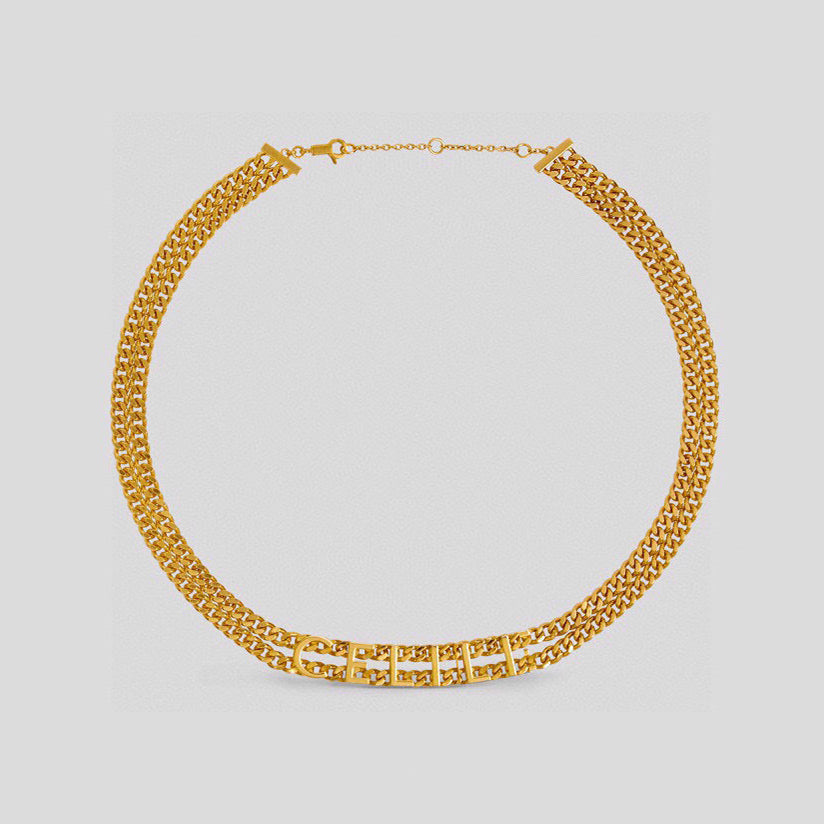 18K Triomphe Gourmette Necklace