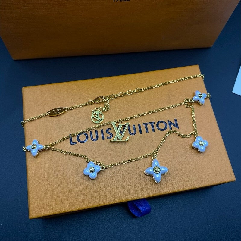 18K Louis Floragram Necklace