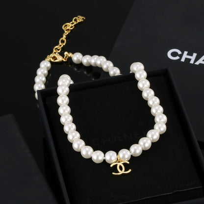 18K CC Pearls Necklace