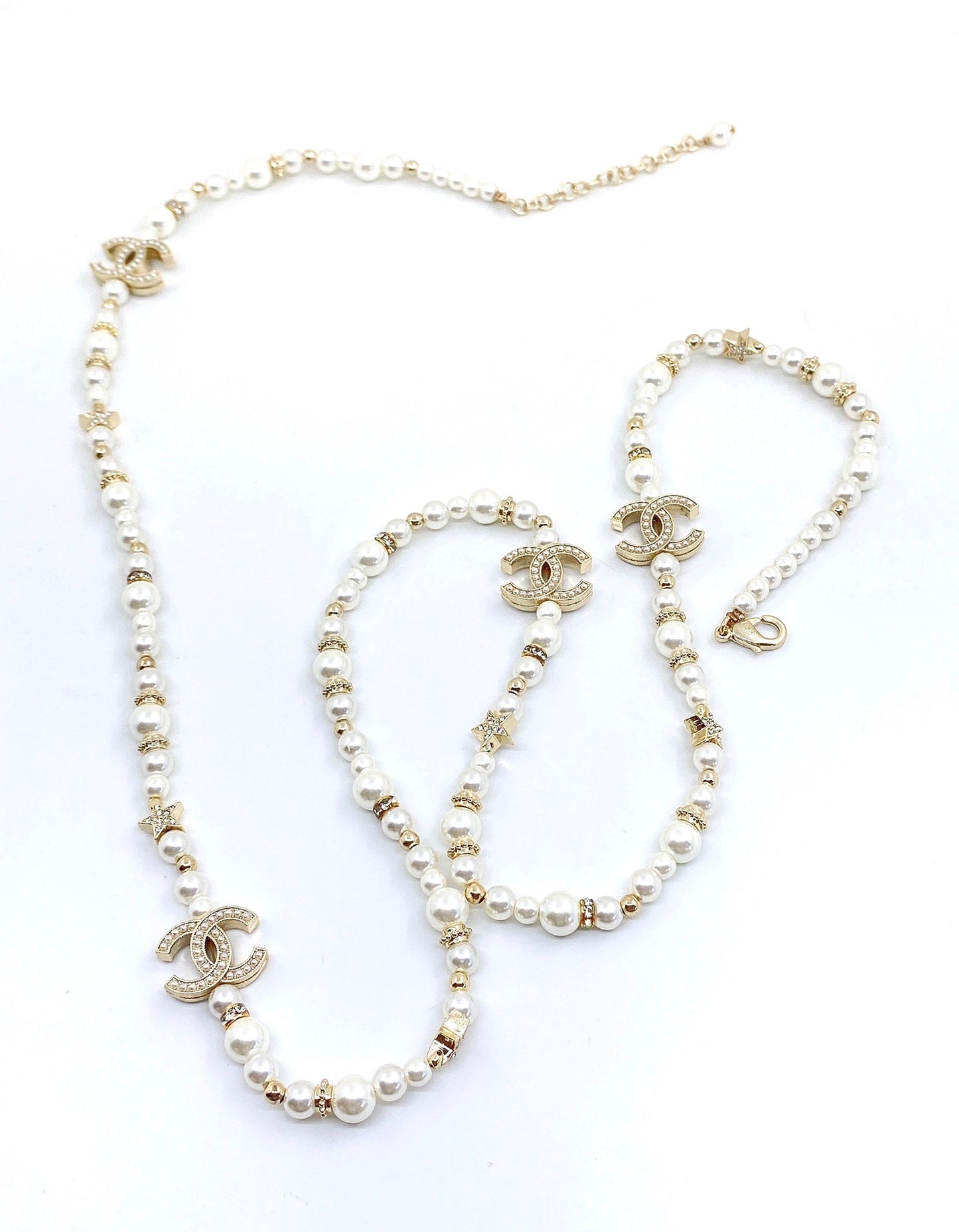 18K CC Pearls Necklace